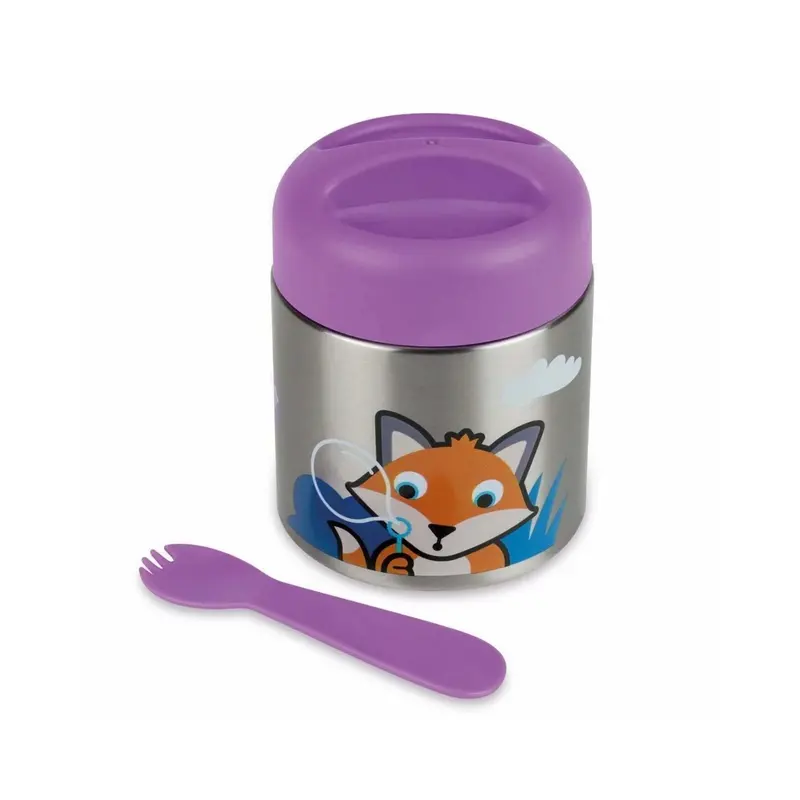 Tum Tum Thermal Food Flask With Magnetic Spork - Felicity Fox 1