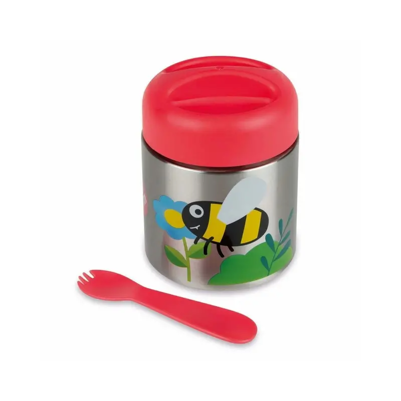 Tum Tum Thermal Food Flask With Magnetic Spork - Ladybird 1
