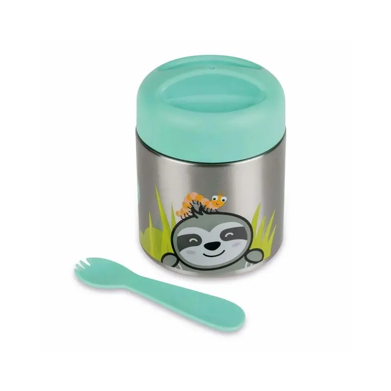 Tum Tum Thermal Food Flask With Magnetic Spork - Stanley Sloth 1