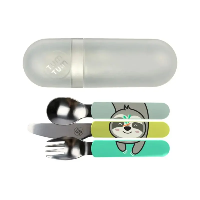 Tum Tum Travel Cutlery Set With Case - Stanley Sloth 1