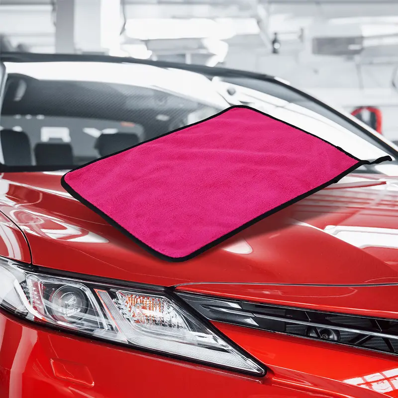 Tuning1, Toalla De Microfibra Para Auto, Color Rosa 1
