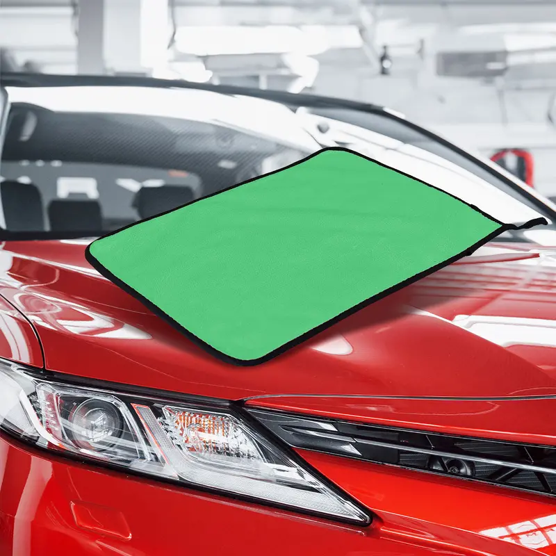 Tuning1, Toalla De Microfibra Para Auto, Color Verde 1