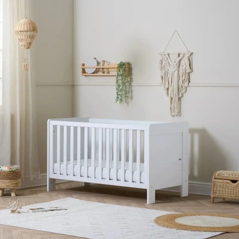 Tutti Bambini Alba Mini Cot Bed - Essentials White 1