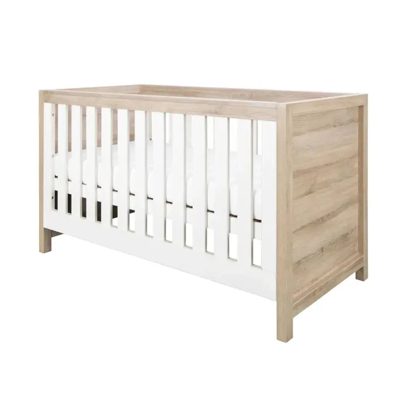 Tutti Bambini Modena 3-In-1 Cot Bed - White/Oak 2
