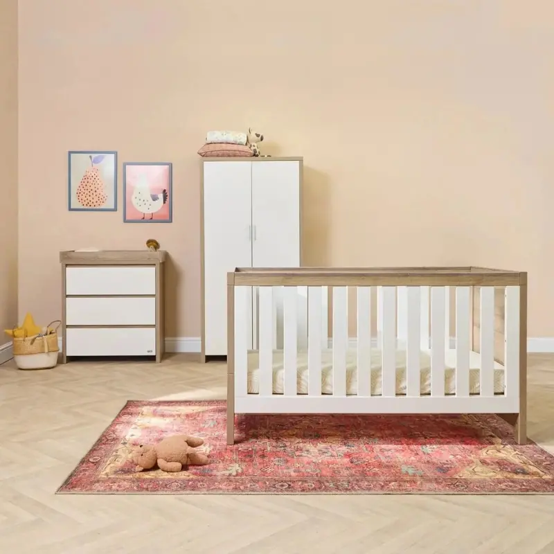Tutti Bambini Modena 3 Pcs Room Set - White/Oak 1