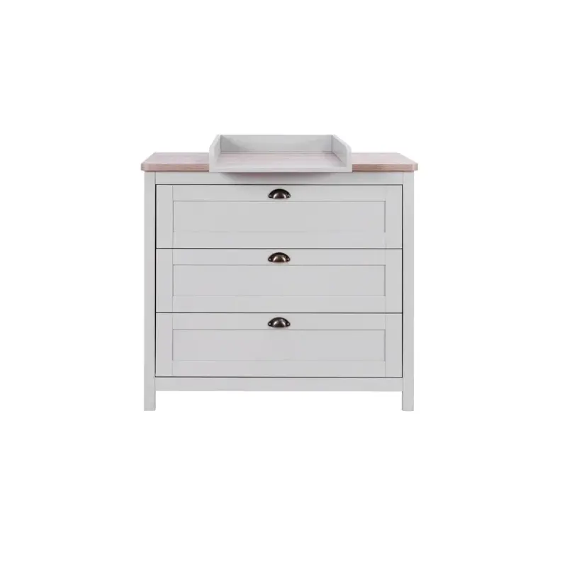 Tutti Bambini Verona Chest Changer - Dove Grey/Oak 2