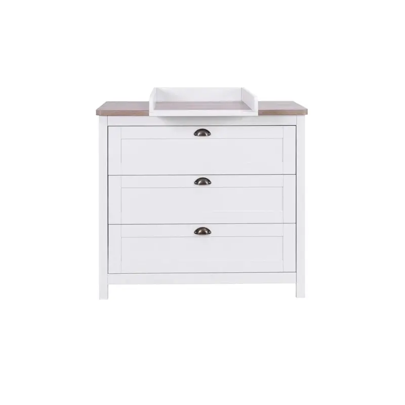Tutti Bambini Verona Chest Changer - White/Oak 2
