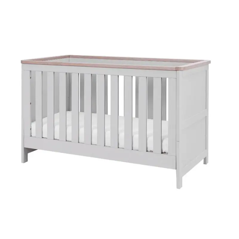 Tutti Bambini Verona Cot Bed - Dove Grey/Oak 2