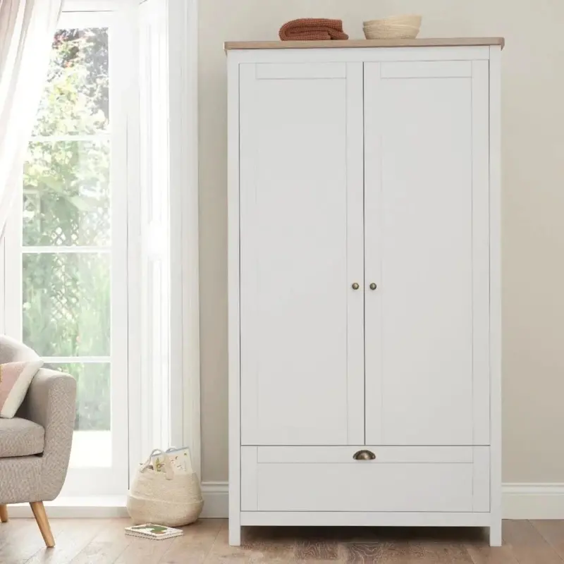Tutti Bambini Verona Wardrobe - White/Oak 1