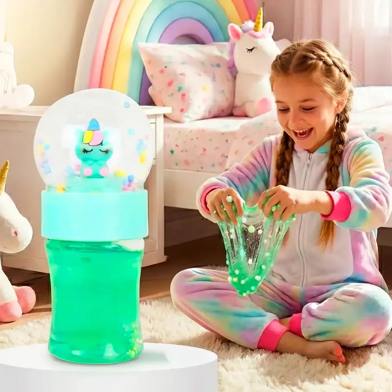 Unicornio, Slime, Color Verde, 140 Gr 1