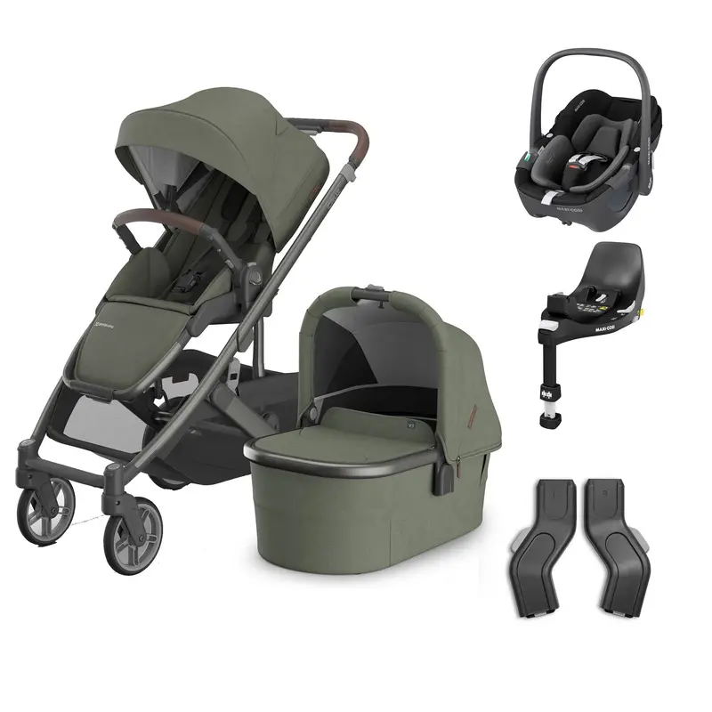 Uppababy Cruz V3 Complete Maxi-Cosi Travel System In Evelyn 2
