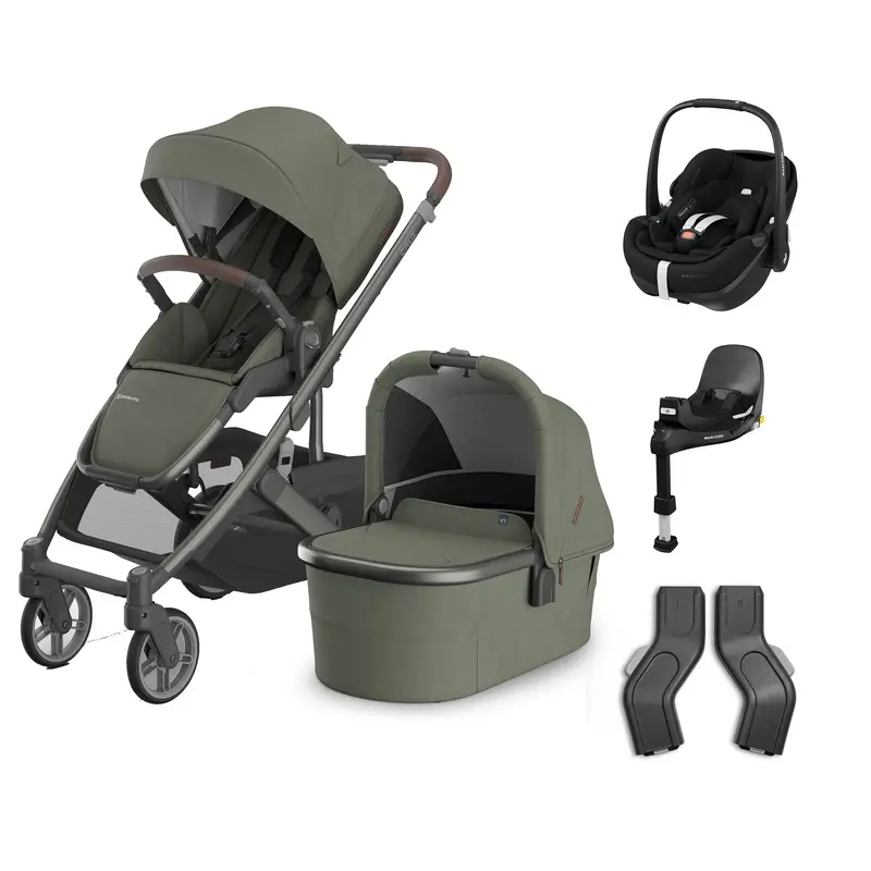 Uppababy Cruz V3 Complete Maxi-Cosi Travel System In Evelyn 3