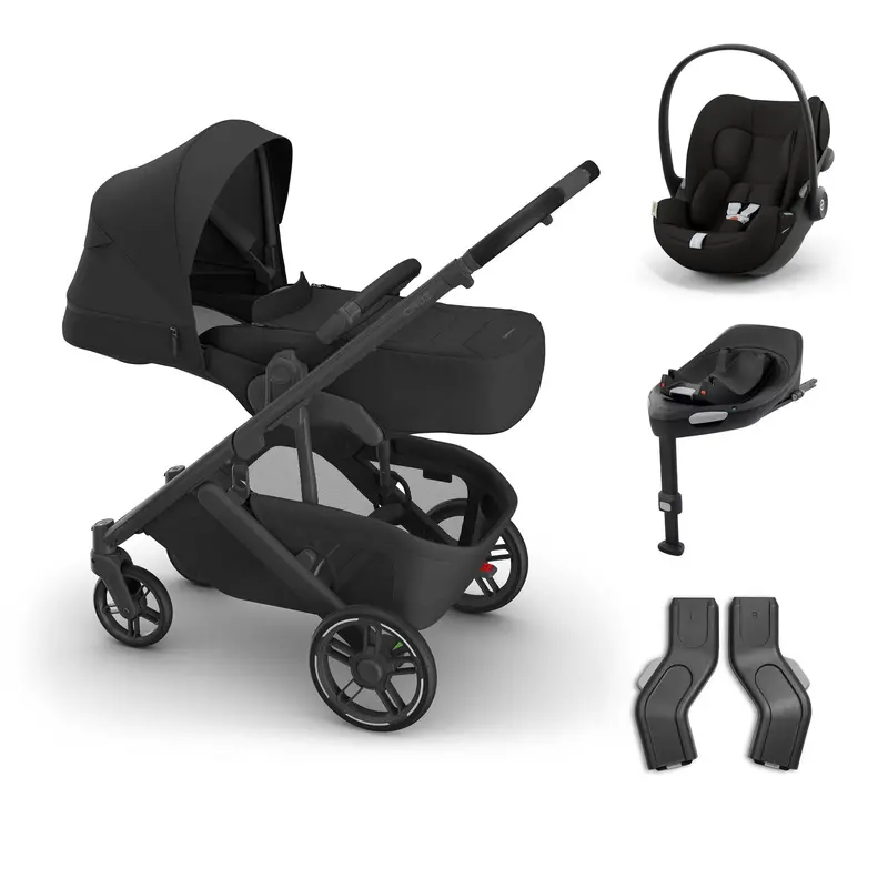 Uppababy Cruz V3 Cybex Bundle + Infant Cover In Jake 2