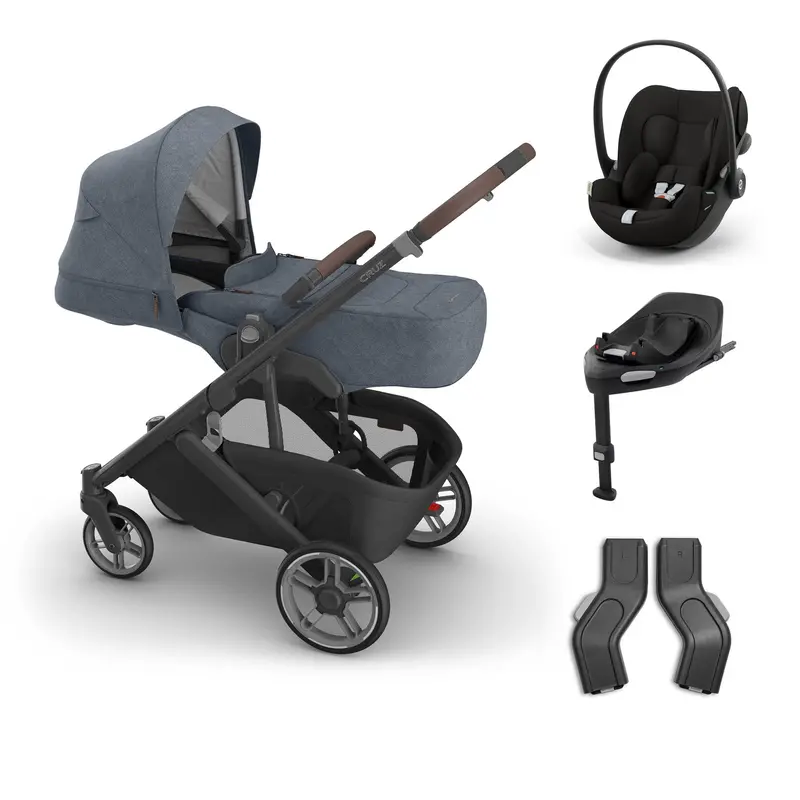 Uppababy Cruz V3 Cybex Bundle + Infant Cover In Julian 2