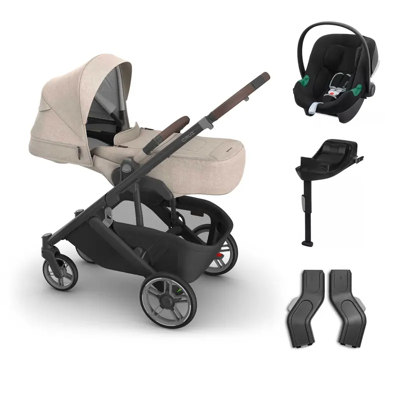 Uppababy Cruz V3 Cybex Bundle + Infant Cover In Liam 1