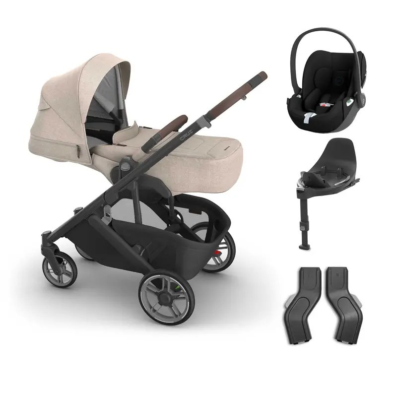 Uppababy Cruz V3 Cybex Bundle + Infant Cover In Liam 3