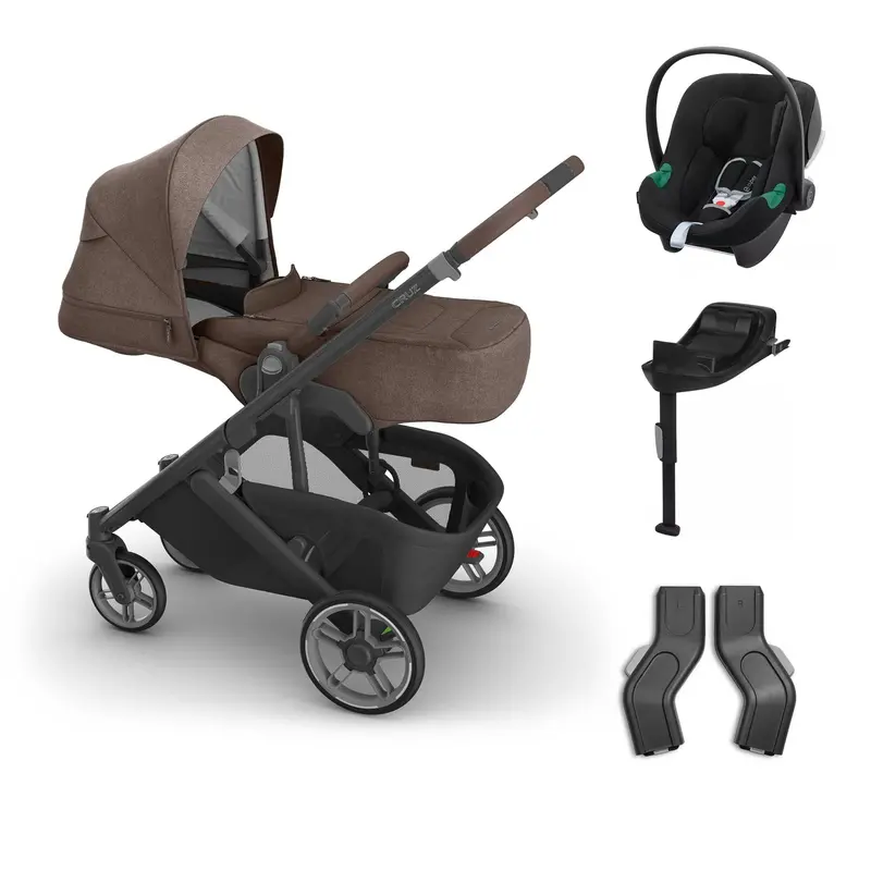 Uppababy Cruz V3 Cybex Bundle + Infant Cover In Owen 1
