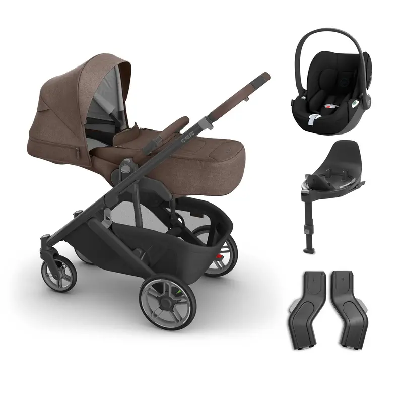 Uppababy Cruz V3 Cybex Bundle + Infant Cover In Owen 3