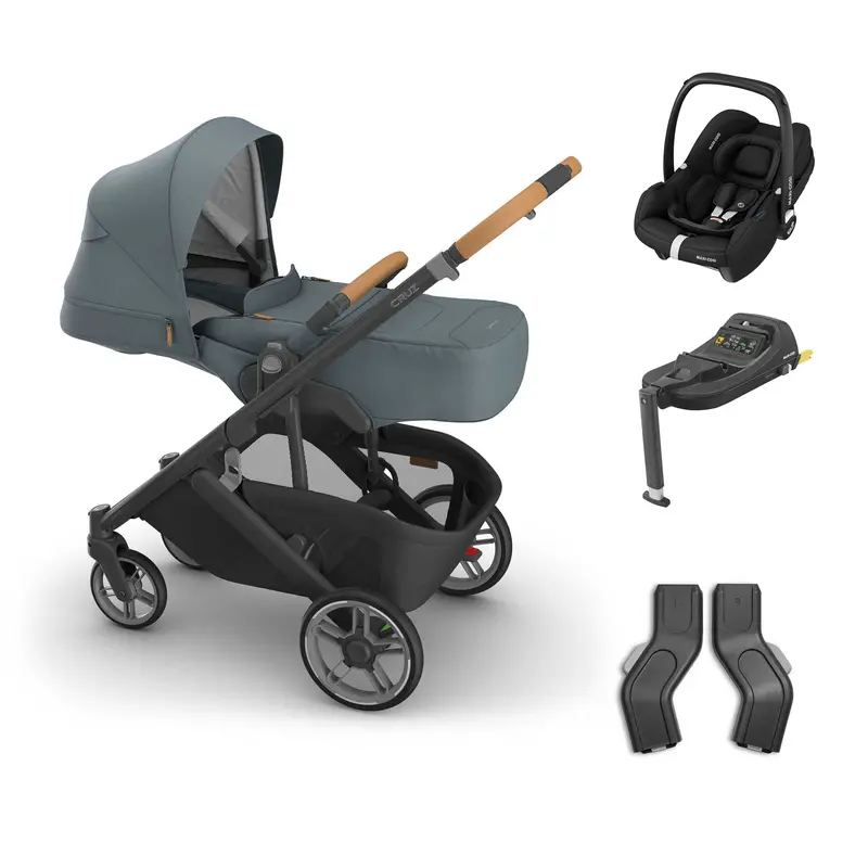 Uppababy Cruz V3 Maxi-Cosi Bundle + Infant Cover In Dillan 1