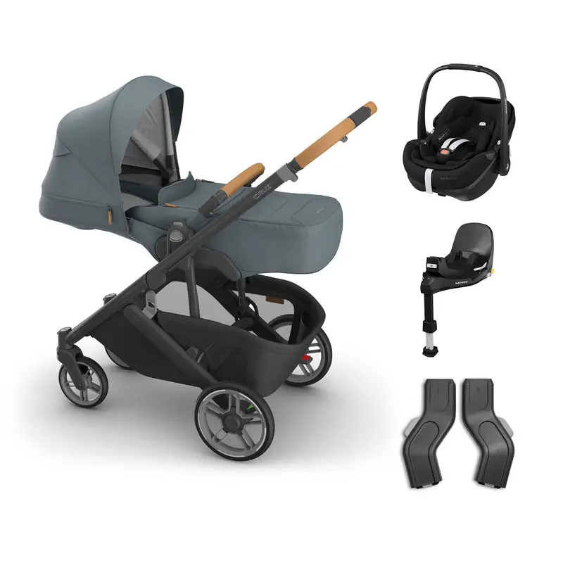 Uppababy Cruz V3 Maxi-Cosi Bundle + Infant Cover In Dillan 3