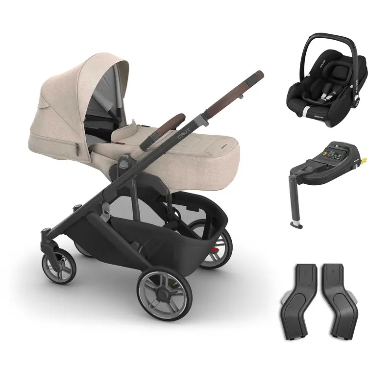 Uppababy Cruz V3 Maxi-Cosi Bundle + Infant Cover In Liam 1