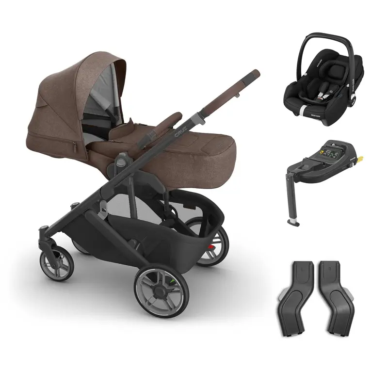 Uppababy Cruz V3 Maxi-Cosi Bundle + Infant Cover In Owen 1