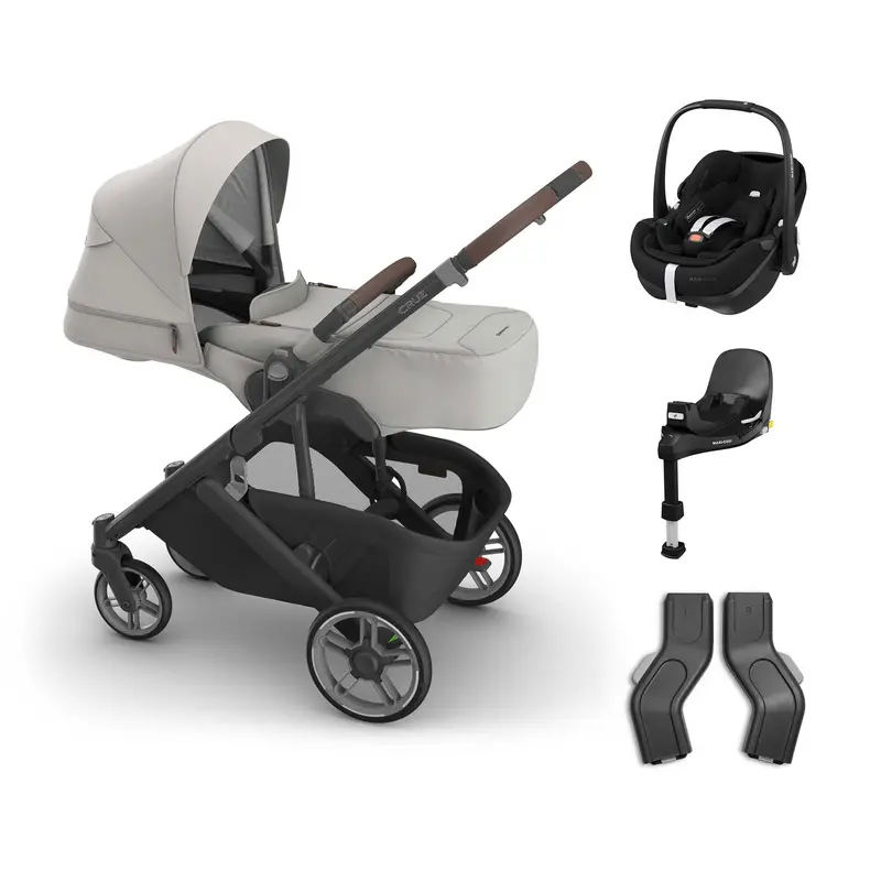 Uppababy Cruz V3 Maxi-Cosi Bundle + Infant Cover In Savannah 3