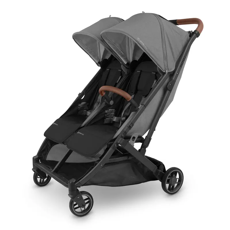 Uppababy Minu Duo Stroller & Bumper Bar Bundle In Greyson 2