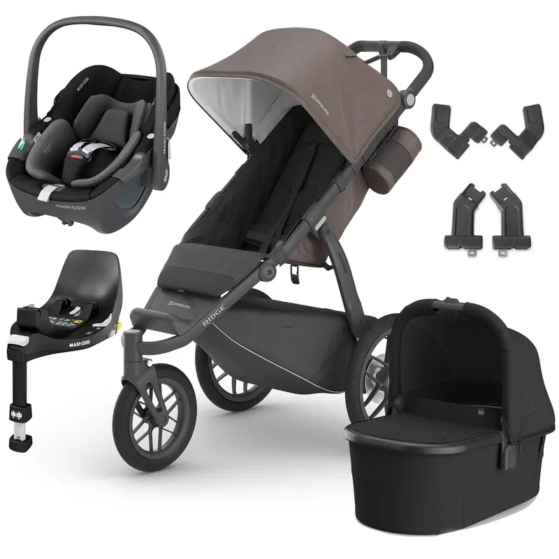 Uppababy Ridge Pebble 360 Travel System In Theo 1