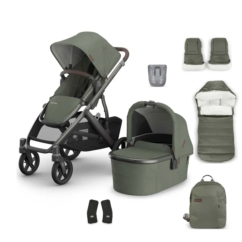 Uppababy Vista V3 Complete Bundle In Evelyn 1