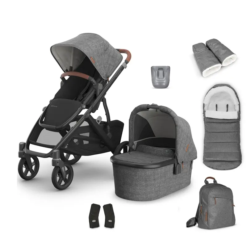 Uppababy Vista V3 Complete Bundle In Greyson 1