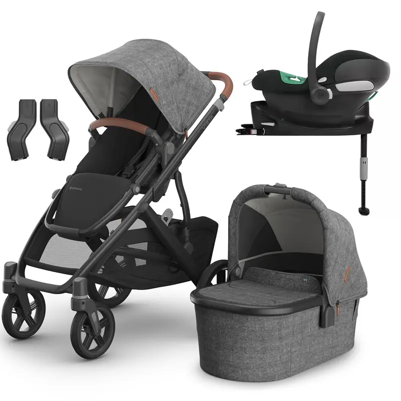 Uppababy Vista V3 Cybex Travel System In Greyson 1