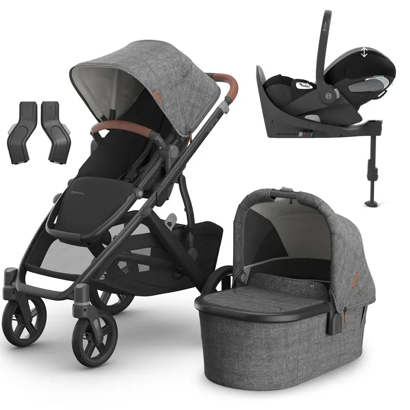 Uppababy Vista V3 Cybex Travel System In Greyson 3