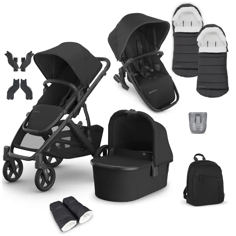 Uppababy Vista V3 Duo Complete Bundle In Jake 1