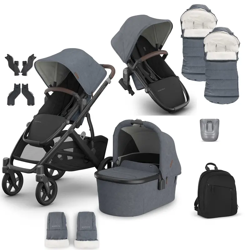 Uppababy Vista V3 Duo Complete Bundle In Julian 1