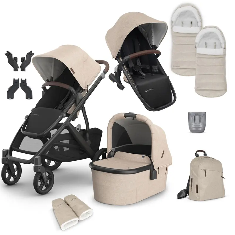 Uppababy Vista V3 Duo Complete Bundle In Liam 1