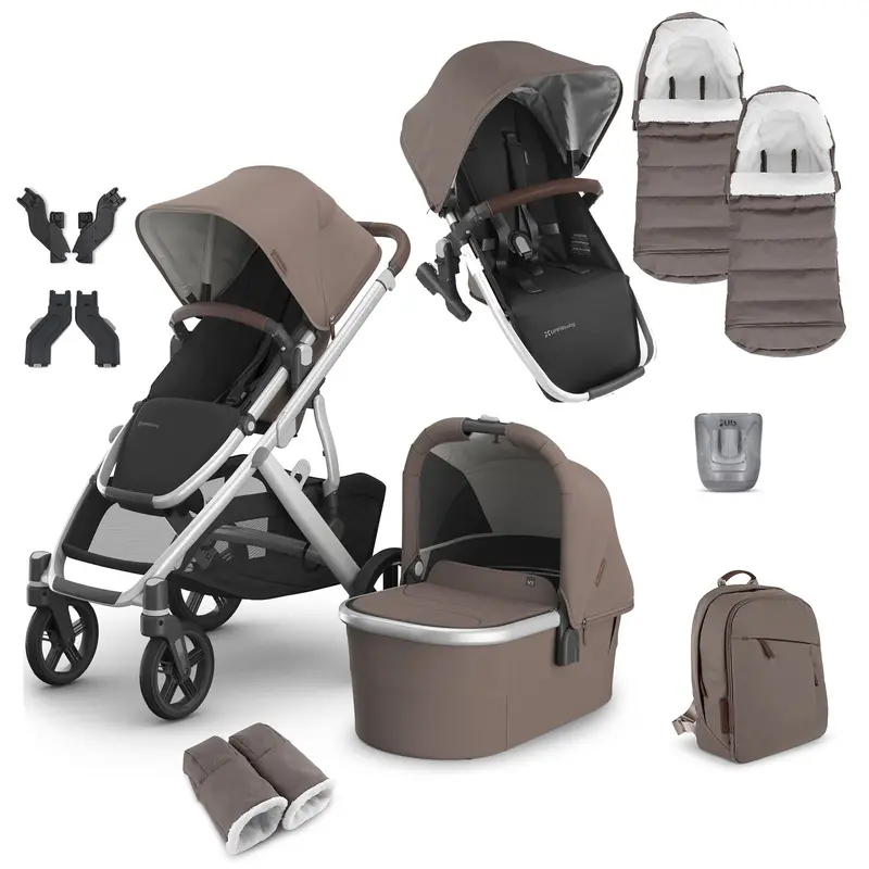 Uppababy Vista V3 Duo Complete Bundle In Theo 1