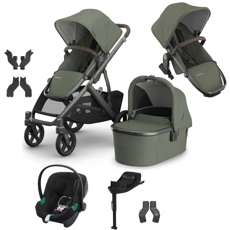 Uppababy Vista V3 Duo Cybex Travel System In Evelyn 1