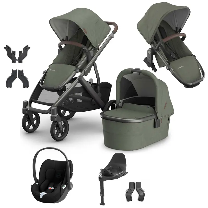 Uppababy Vista V3 Duo Cybex Travel System In Evelyn 3