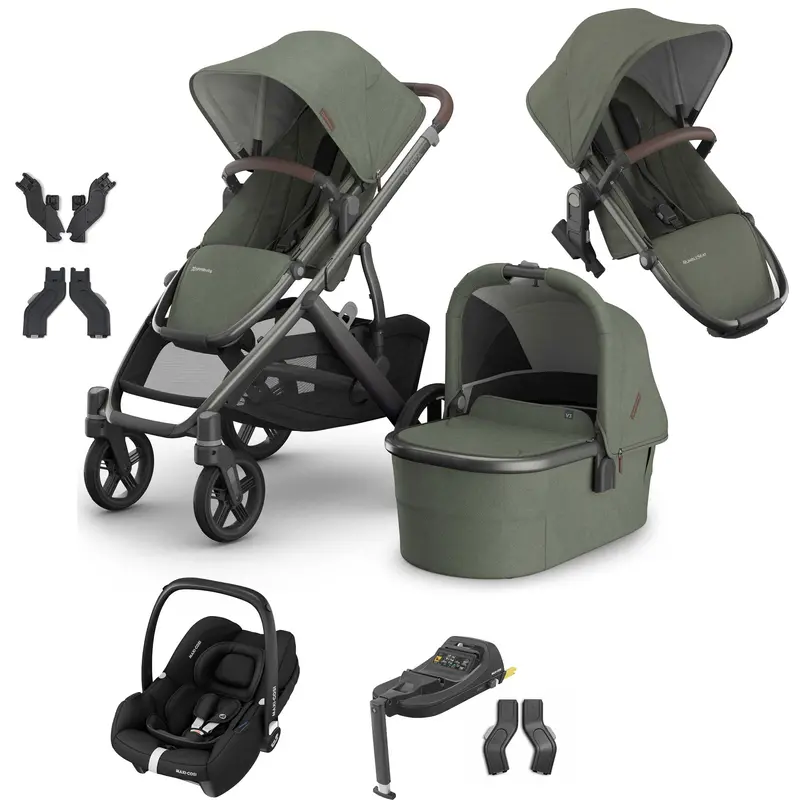 Uppababy Vista V3 Duo Maxi-Cosi Travel System In Evelyn 1