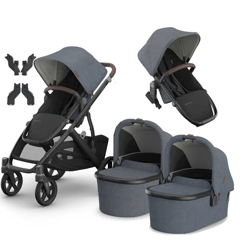 Uppababy Vista V3 Twin Pram In Julian 1