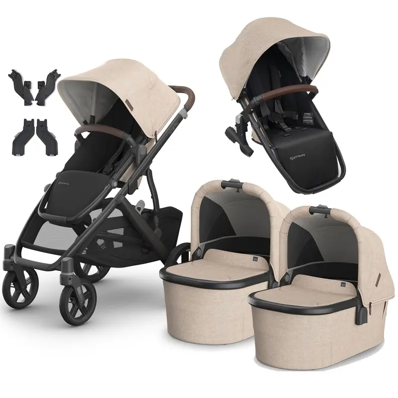 Uppababy Vista V3 Twin Pram In Liam 1