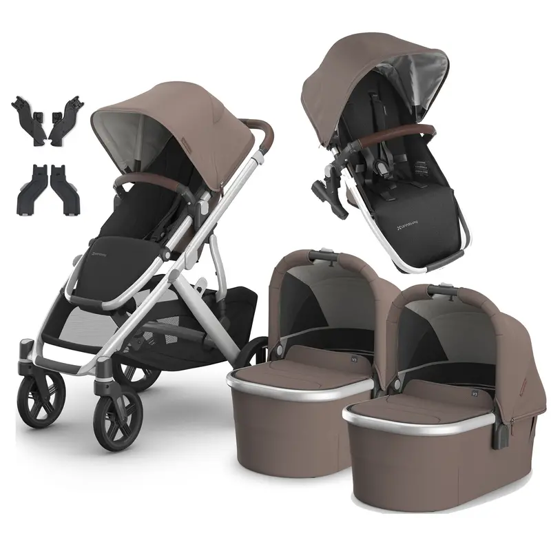 Uppababy Vista V3 Twin Pram In Theo 1