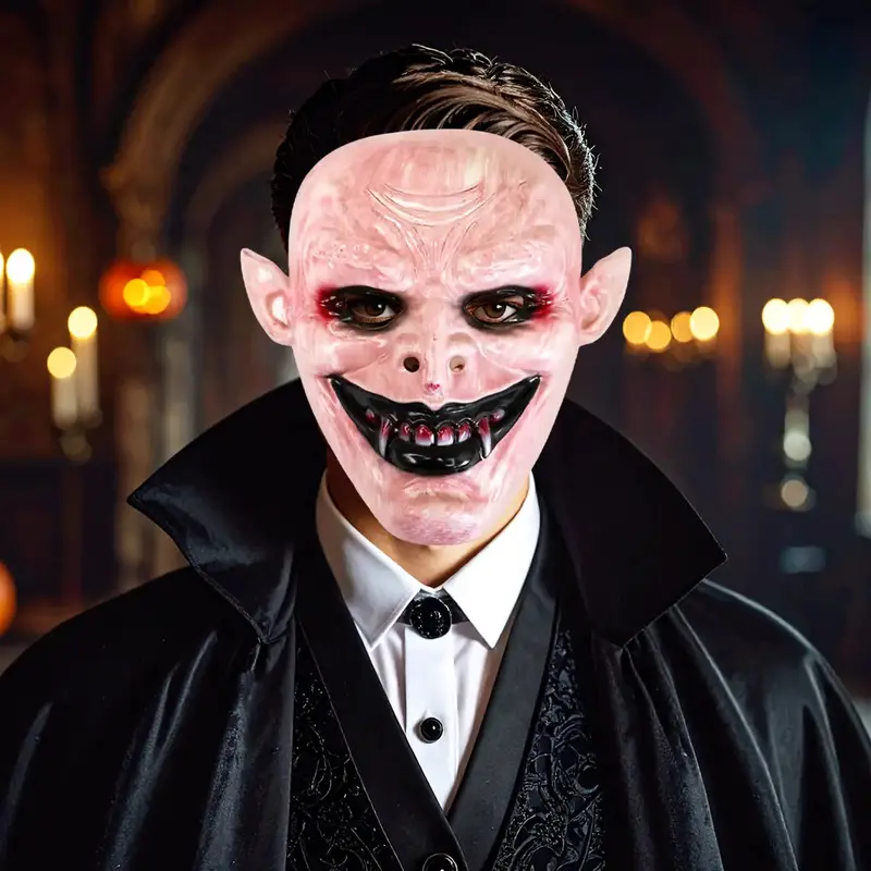 Vampiro Terrorífico, Máscara De Plástico 1