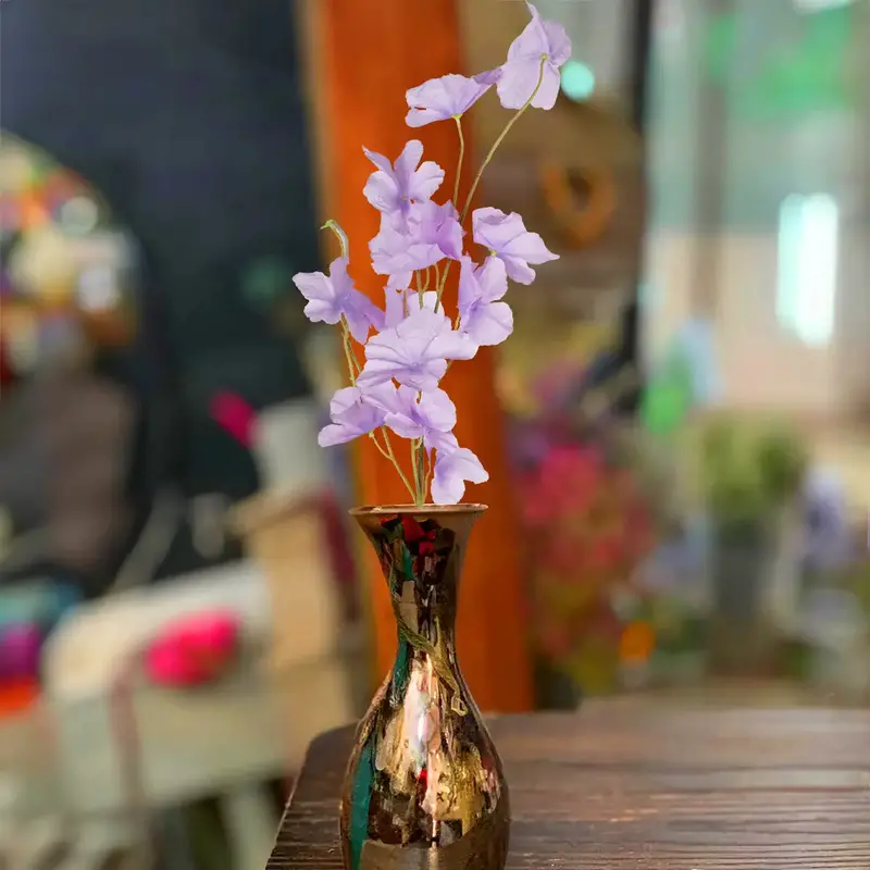 Vara Con Flores Artificiales, Color Lila 1