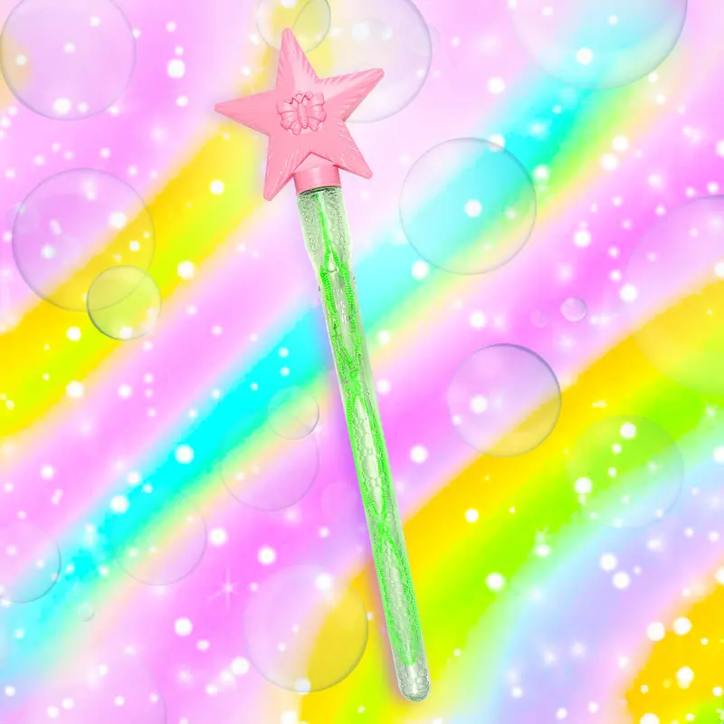 Vara De Burbujas, Estrella, Color Rosa 2