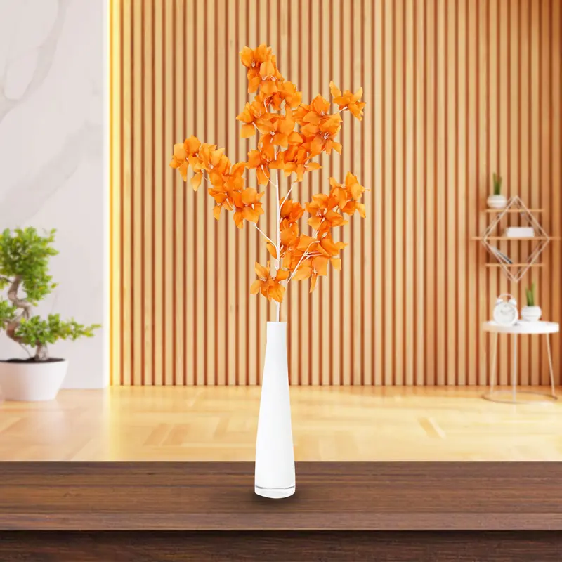 Vara De Flor Artificial Decorativa, Color Naranja 1