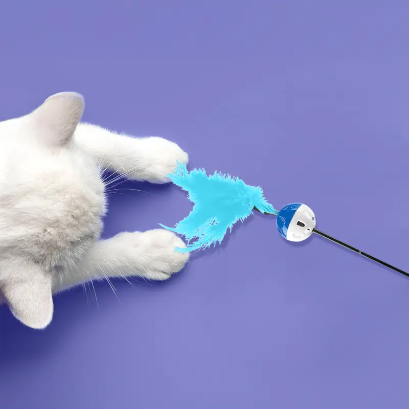 Varita Interactiva Color Azul Para Gato, Amazin Pets 2