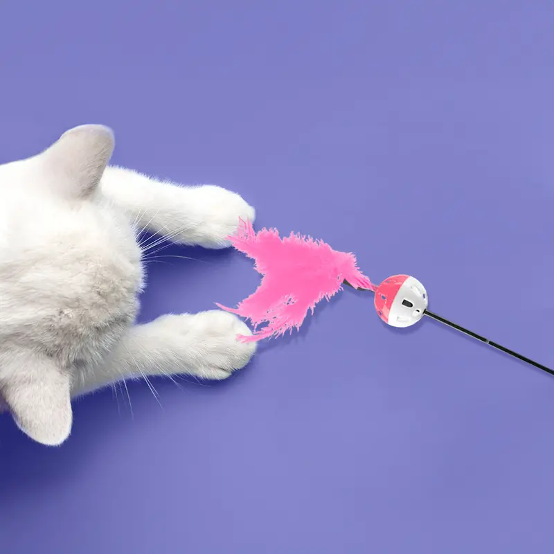 Varita Interactiva Color Rosa Para Gato, Amazin Pets 2