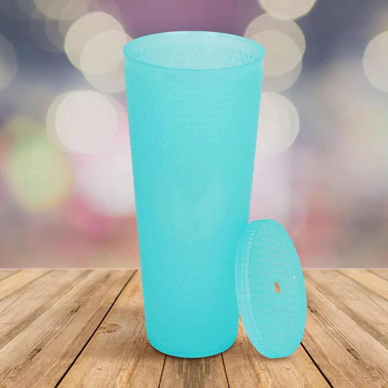 Vaso Con Textura Color Aqua, 1100Ml 1